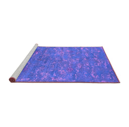 Sideview of Machine Washable Oriental Purple Industrial Area Rugs, wshurb2722pur