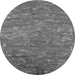 Round Oriental Gray Industrial Rug, urb2722gry