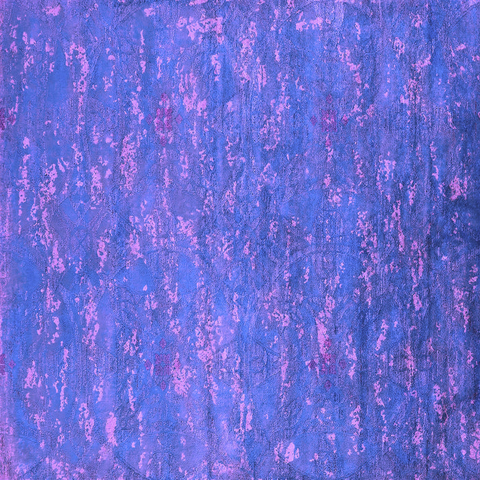 Square Machine Washable Oriental Purple Industrial Area Rugs, wshurb2722pur