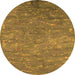 Round Oriental Orange Industrial Rug, urb2722org