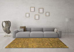Machine Washable Oriental Orange Industrial Area Rugs in a Living Room, wshurb2722org