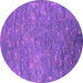 Round Oriental Pink Industrial Rug, urb2722pnk