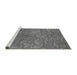 Sideview of Machine Washable Oriental Gray Industrial Rug, wshurb2722gry