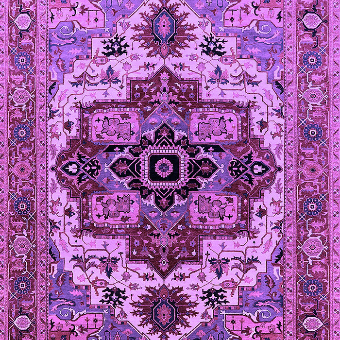 Machine Washable Oriental Purple Industrial Area Rugs, wshurb2723pur