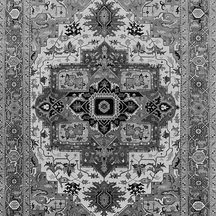 Machine Washable Oriental Gray Industrial Rug, wshurb2723gry