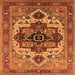 Square Oriental Orange Industrial Rug, urb2723org