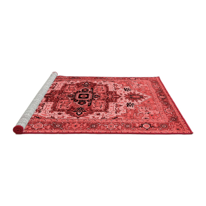Industrial Red Washable Rugs