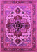 Machine Washable Oriental Pink Industrial Rug, wshurb2723pnk