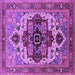 Square Oriental Purple Industrial Rug, urb2723pur