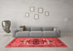 Industrial Red Washable Rugs