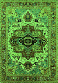 Oriental Green Industrial Rug, urb2723grn