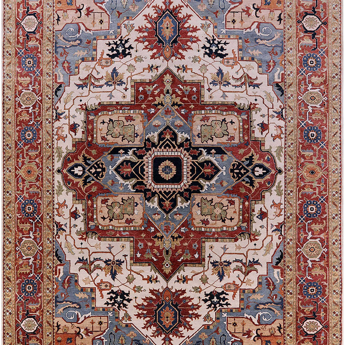 Mid-Century Modern Light French Beige Brown Oriental Rug, urb2723