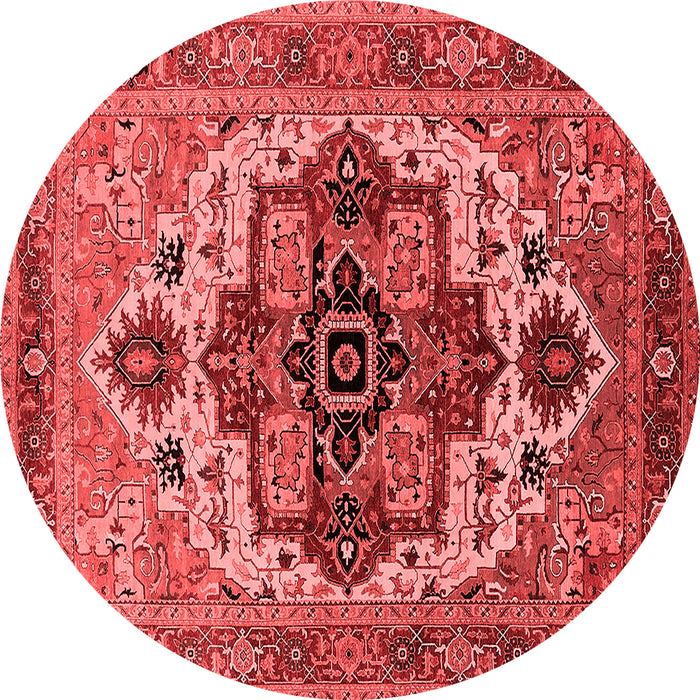 Machine Washable Oriental Red Industrial Rug, wshurb2723red