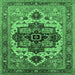 Square Oriental Emerald Green Industrial Rug, urb2723emgrn