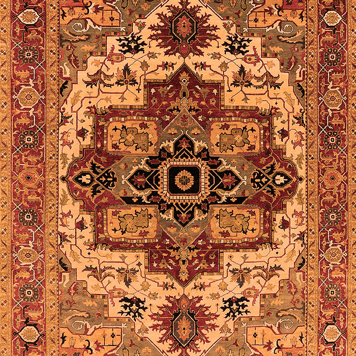 Machine Washable Oriental Orange Industrial Area Rugs, wshurb2723org