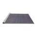 Sideview of Machine Washable Industrial Modern Carbon Gray Rug, wshurb2724