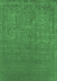 Oriental Emerald Green Industrial Rug, urb2724emgrn