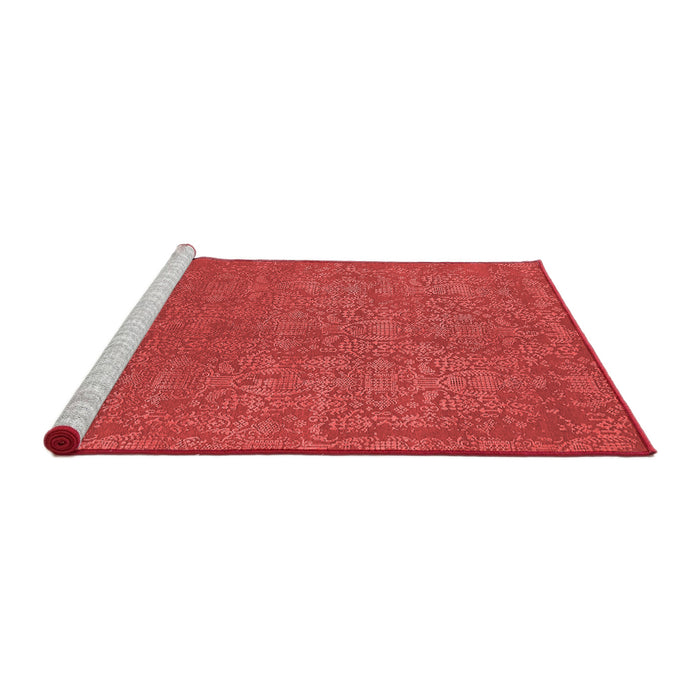 Industrial Red Washable Rugs