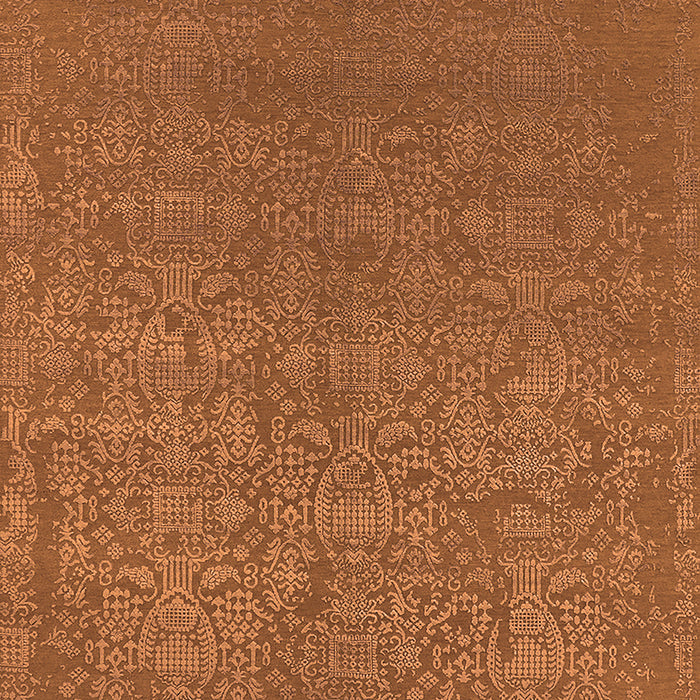 Machine Washable Oriental Orange Industrial Area Rugs, wshurb2724org