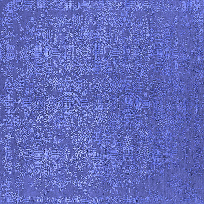 Square Oriental Blue Industrial Rug, urb2724blu
