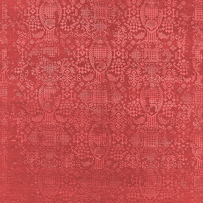 Machine Washable Oriental Red Industrial Rug, wshurb2724red