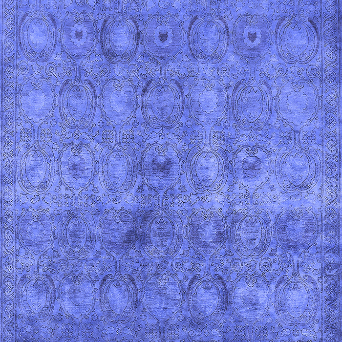 Machine Washable Persian Blue Bohemian Rug, wshurb2725blu