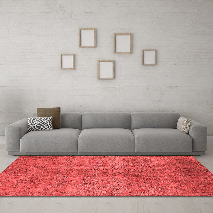 Bohemian Red Washable Rugs