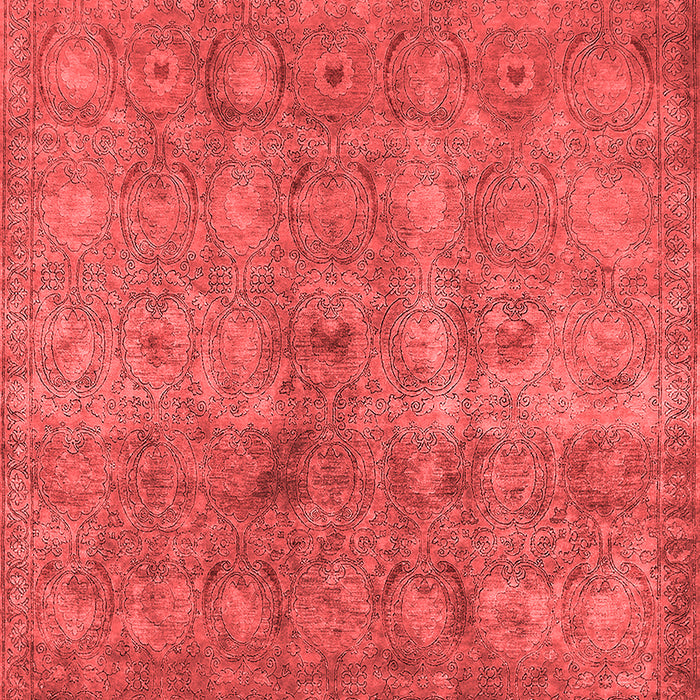 Machine Washable Persian Red Bohemian Rug, wshurb2725red