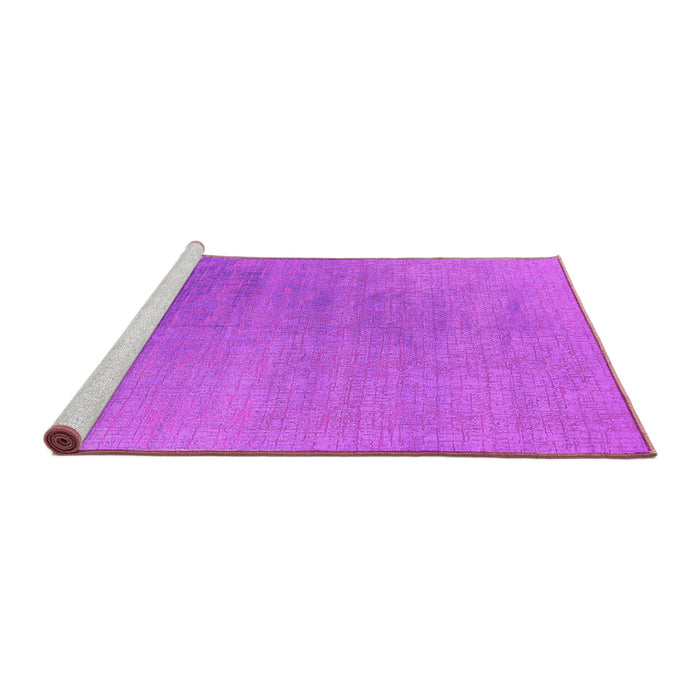 Sideview of Machine Washable Oriental Pink Industrial Rug, wshurb2726pnk