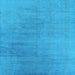 Square Machine Washable Oriental Light Blue Industrial Rug, wshurb2726lblu