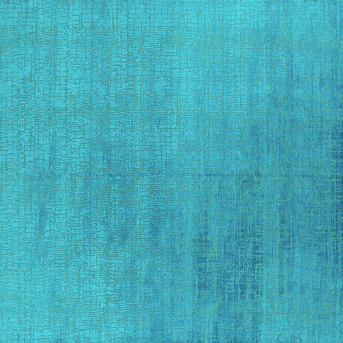 Square Oriental Turquoise Industrial Rug, urb2726turq