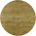 Round Mid-Century Modern Dark Bisque Brown Oriental Rug, urb2727