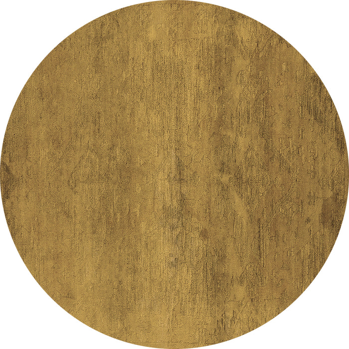 Round Oriental Brown Industrial Rug, urb2727brn