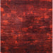 Square Mid-Century Modern Red Oriental Rug, urb2728