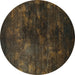 Round Oriental Turquoise Industrial Rug, urb2728turq