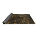 Sideview of Oriental Turquoise Industrial Rug, urb2728turq