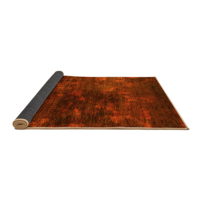 Sideview of Oriental Yellow Industrial Rug, urb2728yw