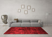 Industrial Red Washable Rugs