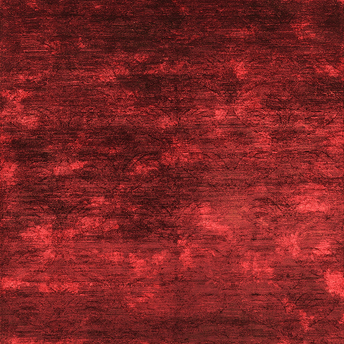 Square Oriental Orange Industrial Rug, urb2728org