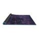 Sideview of Oriental Blue Industrial Rug, urb2728blu