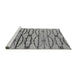 Sideview of Machine Washable Oriental Gray Industrial Rug, wshurb2729gry