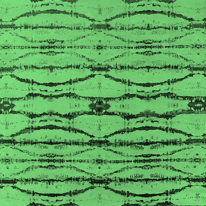 Machine Washable Oriental Emerald Green Industrial Area Rugs, wshurb2729emgrn