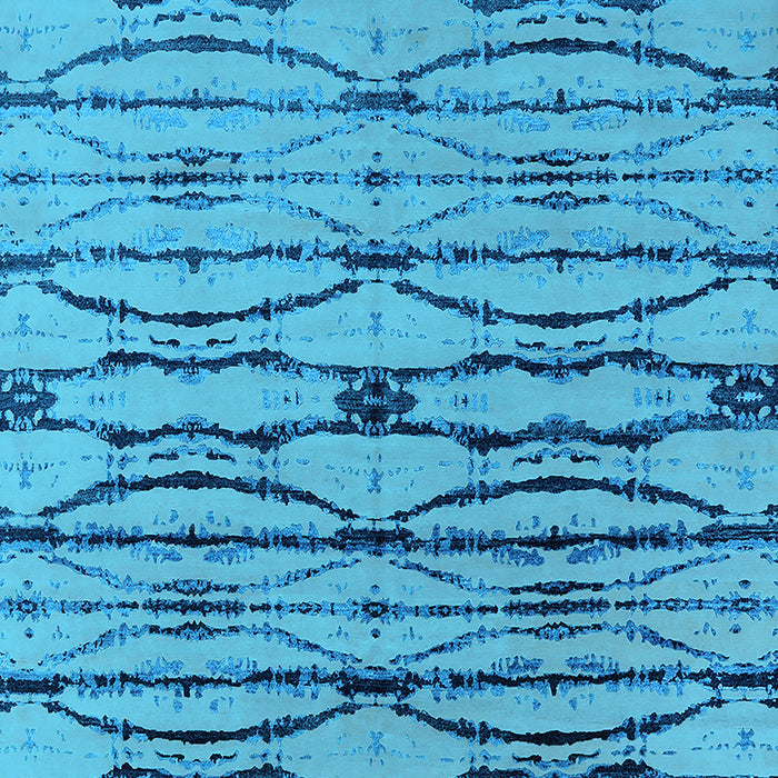 Machine Washable Oriental Light Blue Industrial Rug, wshurb2729lblu