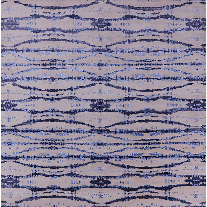 Square Mid-Century Modern Lilac Purple Oriental Rug, urb2729