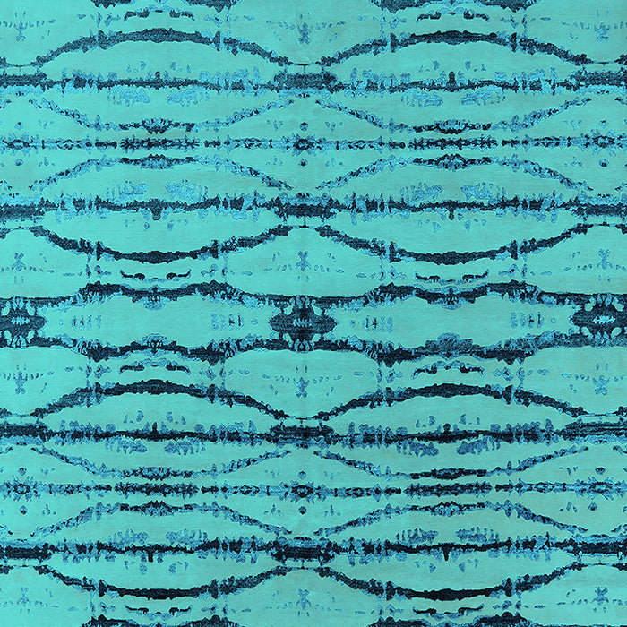 Machine Washable Oriental Turquoise Industrial Area Rugs, wshurb2729turq