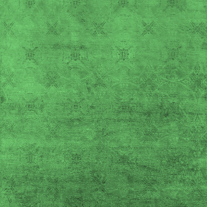 Machine Washable Oriental Emerald Green Industrial Area Rugs, wshurb2730emgrn