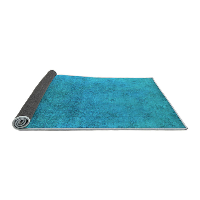 Sideview of Oriental Light Blue Industrial Rug, urb2730lblu
