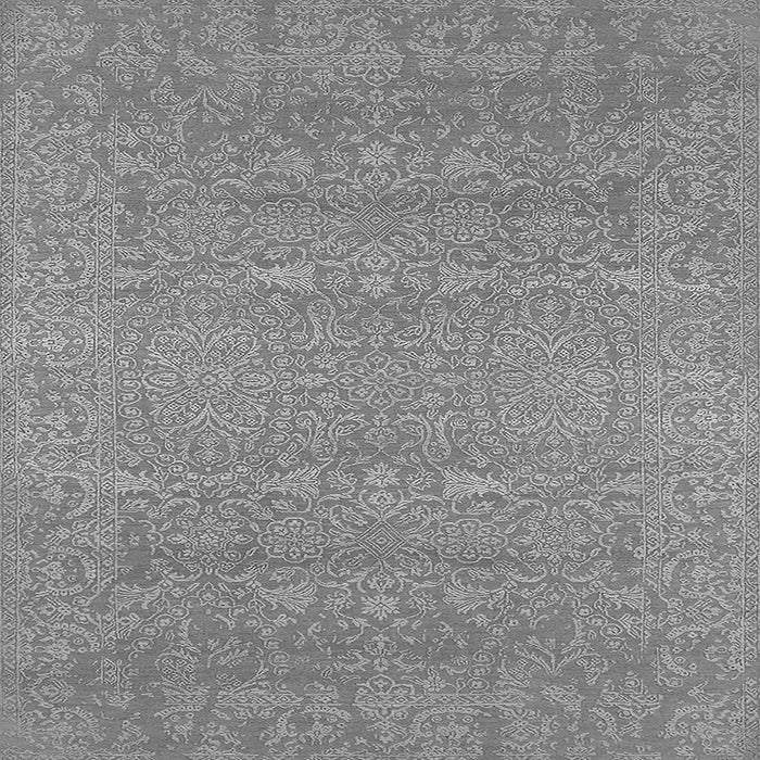 Square Oriental Gray Industrial Rug, urb2731gry