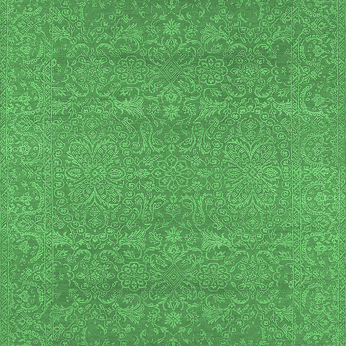 Oriental Emerald Green Industrial Rug, urb2731emgrn