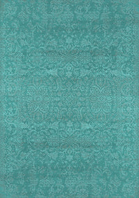 Oriental Turquoise Industrial Rug, urb2731turq